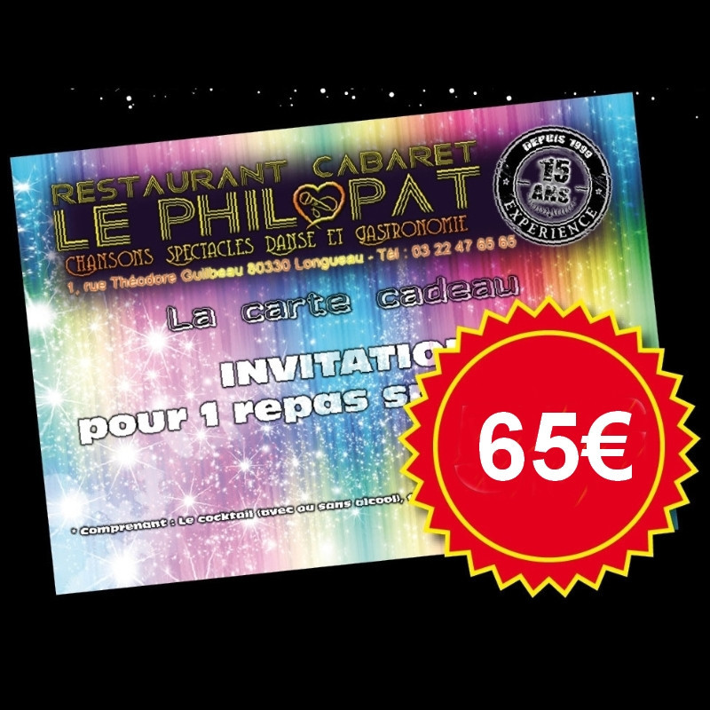 Carte cadeau à 65€